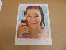 1962 PEPSI For Those Who Think Young Pretty Girl Enjoys vintage art print ad picture
