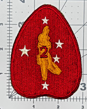 WW 2 USMC 2nd Marine Division Patch Inv# K8482 picture