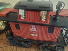 Vintage Jim Beam New Jersey Central 91197 Train Red Caboose Decanter Whiskey picture