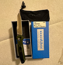 Benchmade 940 Osborne Manual Green Aluminum Pocketknife CPM-S90V AXIS Plain picture