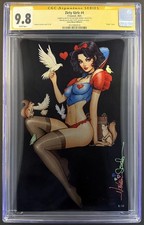 ZIRTY GIRLZ #4 CGC 9.8 SS SIGNED NATHAN SZERDY SNOW WHITE METAL VIRGIN VARIANT picture