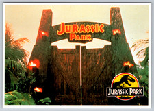 c1990s Jurassic Park Entrance Gate Advertisement Promo  Postcard picture
