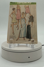 Vintage Simplicity Full Slip & Half Slip in 3 lengths Pattern # 9115 UNCUT Sz 12 picture