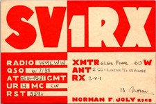 Athens Greece SV1RX Rare Collectible QSL Card 1938 picture