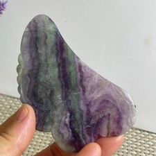 72g beautiful Rainbow Fluorite Crystal Rough slices stone specimens picture