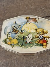 Vintage Hey Diddle Diddle Horner Candy Tin Toffee Tin 1940’s Great Vintage Condi picture