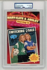 Mary Kate & Ashley Olsen ~ Signed Autographed Book Cover Twins ~ PSA DNA Encased picture