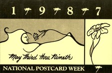 National Postcard Week Art Nouveau 1987 Design Postcard picture