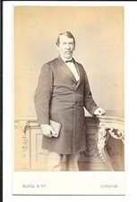 CDV: DR. DAVID LIVINGSTONE--SCOTTISH MISSIONARY & EXPLORER OF ARICA--1860s picture