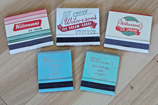 Vintage Ice Cream Matchbooks Lot 5 Unstruck Wilcoxson's Livingston Mt & Billings picture
