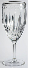 VTG Discontinued Jewel Platinum Lenox Crystal Iced Tea Wine Water Goblet Glass picture