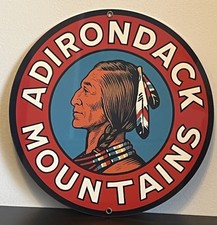 Retro Style Adirondack Mountain Indian Sign Quality Sign picture