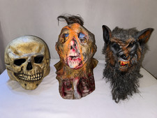 Lot of 3 older/vintage Halloween horror masks sold together as shown. picture
