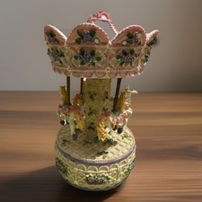 Carousel Horse Music Box Vintage—Rotating picture