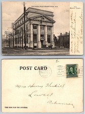 1907 Birmingham AL Masonic Temple Postcard Horse & Buggy Alabama History picture