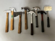 VINTAGE 8PC HAMMER LOT - STANLEY TRUE TEMPER VAUGHAN ESTWING - READ - USA picture