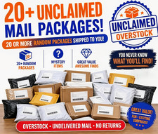 Unclaimed Mail Mystery Box - 20 Undelivered Package - No Return Mail&OVERSTOCK picture