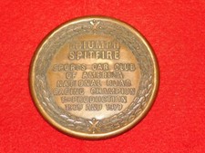 VINTAGE TRIUMPH SPITFIRE SPORTS CAR CLUB of AMERICA 1969 1970 EMBLEM SCCA BADGE picture