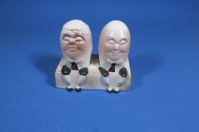 Vintage Humpty Dumpty Salt & Pepper Shakers Brown Tan picture