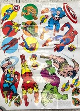 Rare 1974 Marvel Comics Sticker Sheet Stick-Ons By Our Way Studios picture