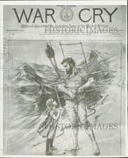 1948 Press Photo Sketch of Pat Kearney featured on Salvation Army 