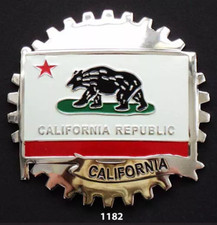 CAR GRILLE EMBLEM BADGES - CALIFORNIA(FLAG) picture