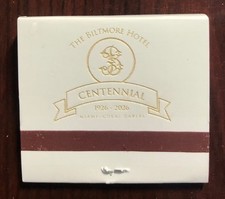 Biltmore Hotel 100th Anniversary Matchbook. picture
