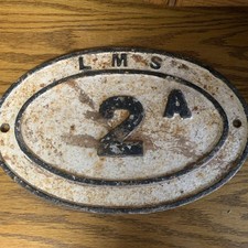 Original London & Midland Scottish LMS Railway Cast Iron Bridge Plate LMS picture