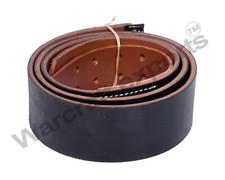 WWII German Army Black Heer Leather Belt - 120cm picture