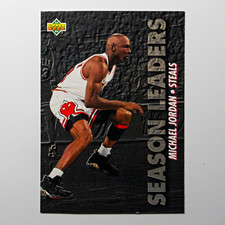 1993-94 Upper Deck Jordan #171 Steals Shaq O'Neal #177 ROY Season Leaders Lot picture