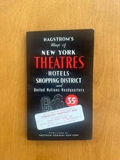 Vintage Hagstrom's Map of N.Y. Theatres, Hotels, Shopping District & U.N. H.Q. picture