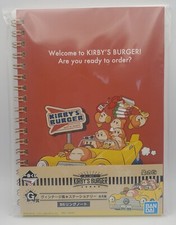 Bandai Ichiban Kuji Kirby's Burger Prize G Notebook Red picture
