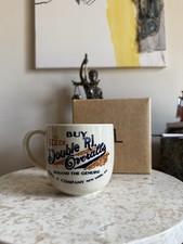 RRL Mug for coffee/tea dinnerware collectible 'Over-all' logo Rare picture