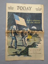 RARE Today Newspaper Man's Odyssey To The Moon Historical Keepsake Edition  picture
