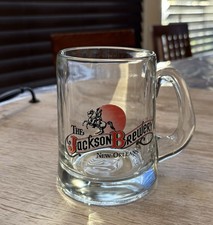 Vintage JAX Beer Jackson Brewery New Orleans Clear Glass Beer Mug picture