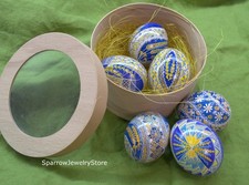 Handmade Easter eggs Easter ornaments Handpainted Easter decor Ukraine Pysanka picture