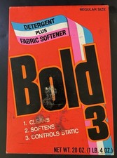 Vintage Bold 3 Detergent NEW FULL Box 20 Oz Nos Vh5 picture