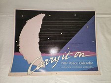 Vintage 1989 Peace Calendar published by Syracuse Cultural Workers picture