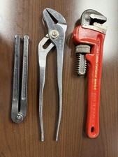 Vintage Armstrong Hand Tools 3pc Lot - Spanner, Armaloy Pliers, 10
