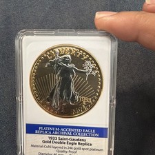 1933 Saint-Gaudens Gold Double Eagle 24K Gold & Platinum Layered Proof picture