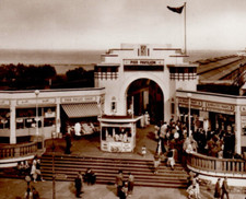 1958 Pier Pavilion Walls Ice Cream Wrates Skegness England UK RPPC Postcard picture