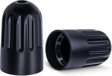 10PCS TPMS Tire Valve Long Stem Caps, Black Plastic Wheel Tire Valve Stem for TR picture