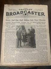1928 July 15 The Crosley Broadcaster 16-page Radio Newsletter Paper Ephemera vtg picture