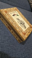 vintage palestinian wooden box jerusalem dome of the rock decorative souvenir picture
