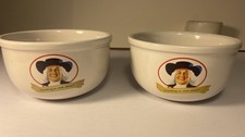 2005 QUAKER OATS Company White Ceramic Cereal Bowls 