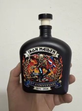 Iron Maiden Rock Band Slick Black Liquor Whiskey Decanter Bottle New  picture
