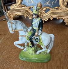 Antique Scheibe Alsbach Napoleonic Figurine on Horseback picture