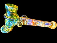 Travis Wigger Snodgrass Appreciate Top Hat Skull Fumed Uv Pipe  bubbler picture