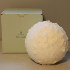 VHTF Retired PartyLite Signature PEPPERMINT SNOWBALL 6