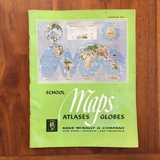 VTG Pre Zip Code Rand McNally Catalog 551 School Maps Atlases Globes picture